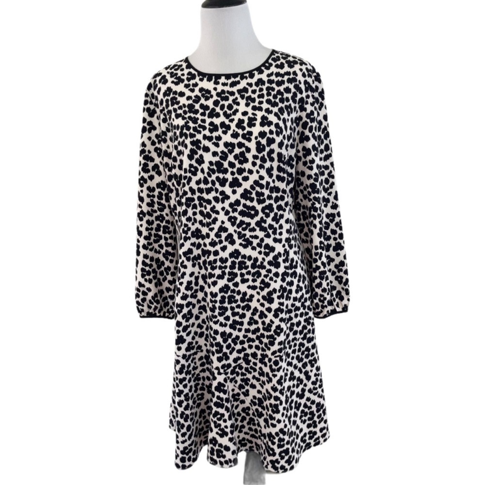 Black and white leopard print Ann Taylor dress